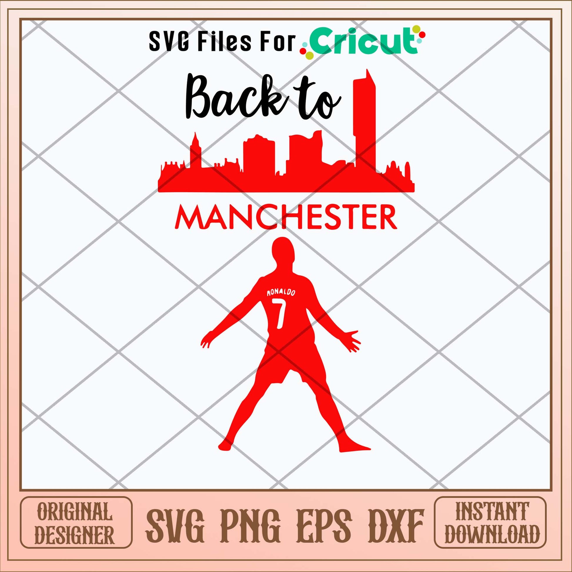 Back To Manchester Ronaldo Svg-Svgfilesforcricut