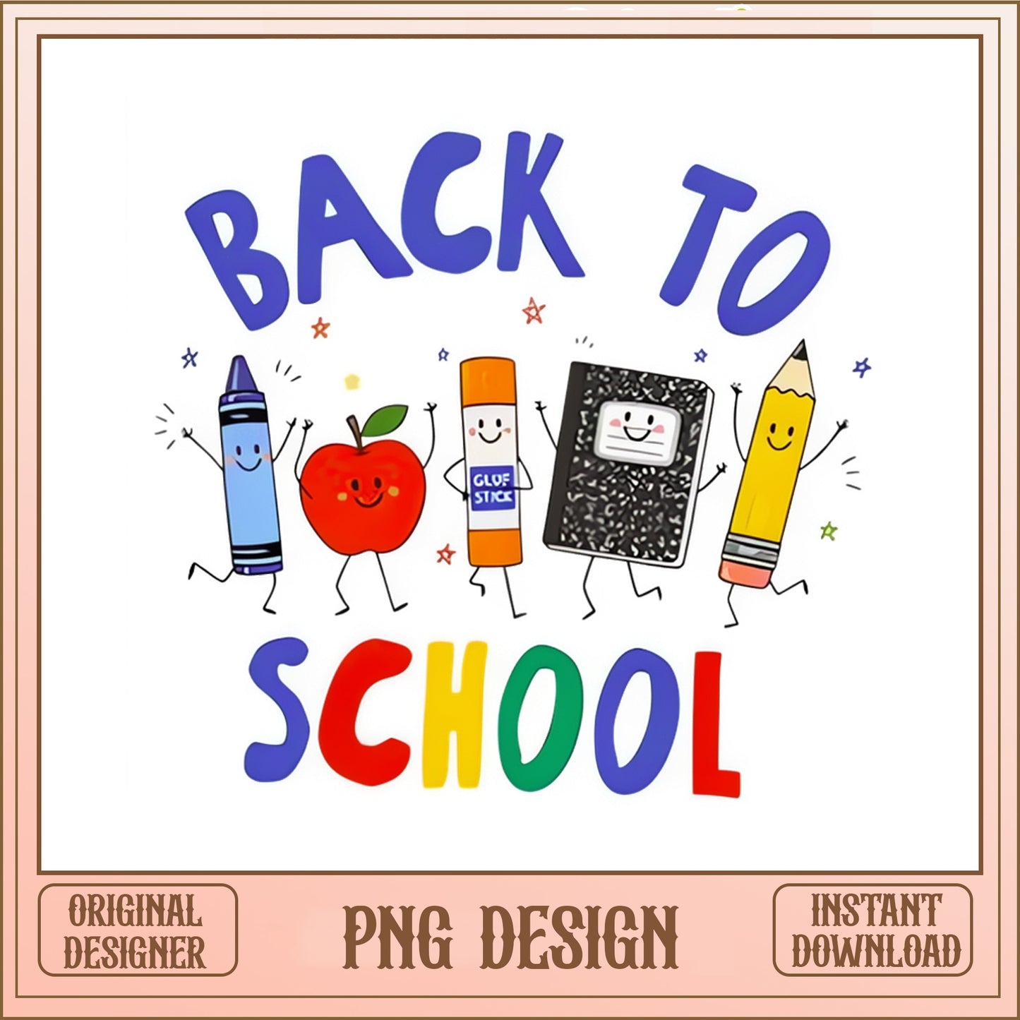 Back To School PNG, Cute School Supplies PNG, Teacher PNG
