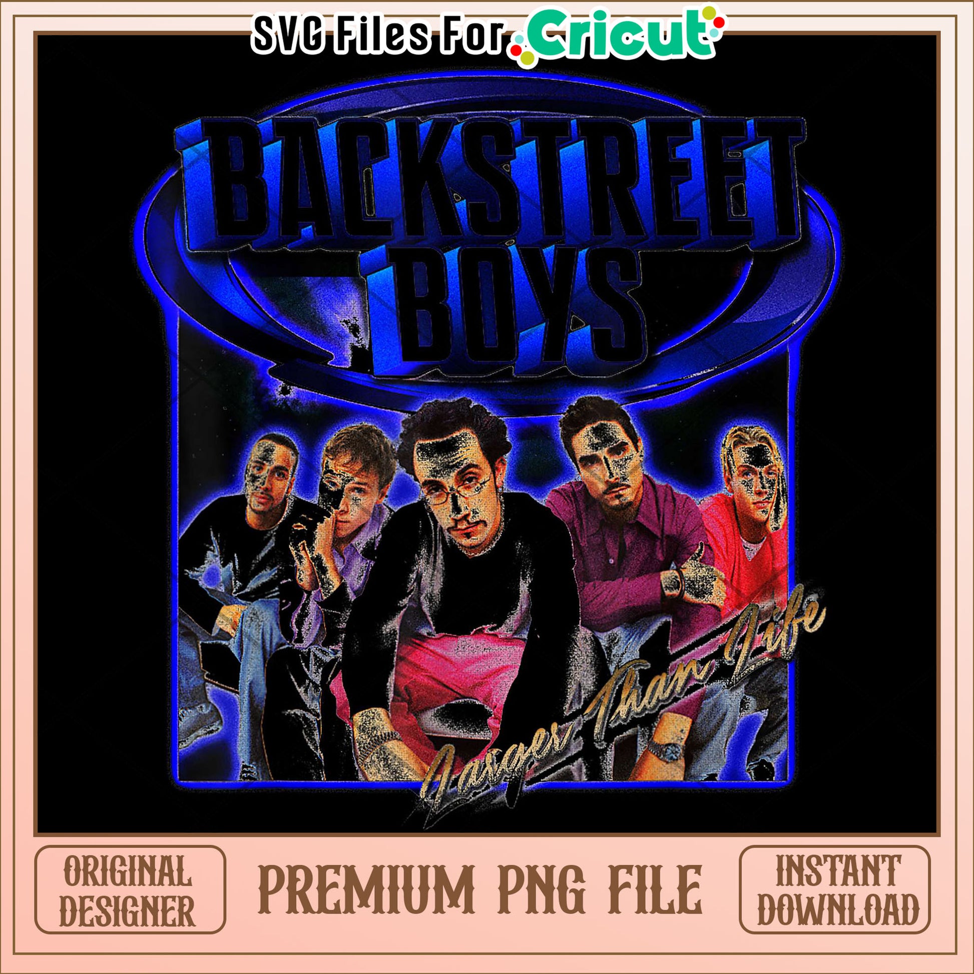 Backstreet Boys Larger Than Life on white png, 90s boyband png, classic pop png