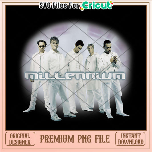 Backstreet Boys Millennium recolor tank top png, 90s boyband merch png