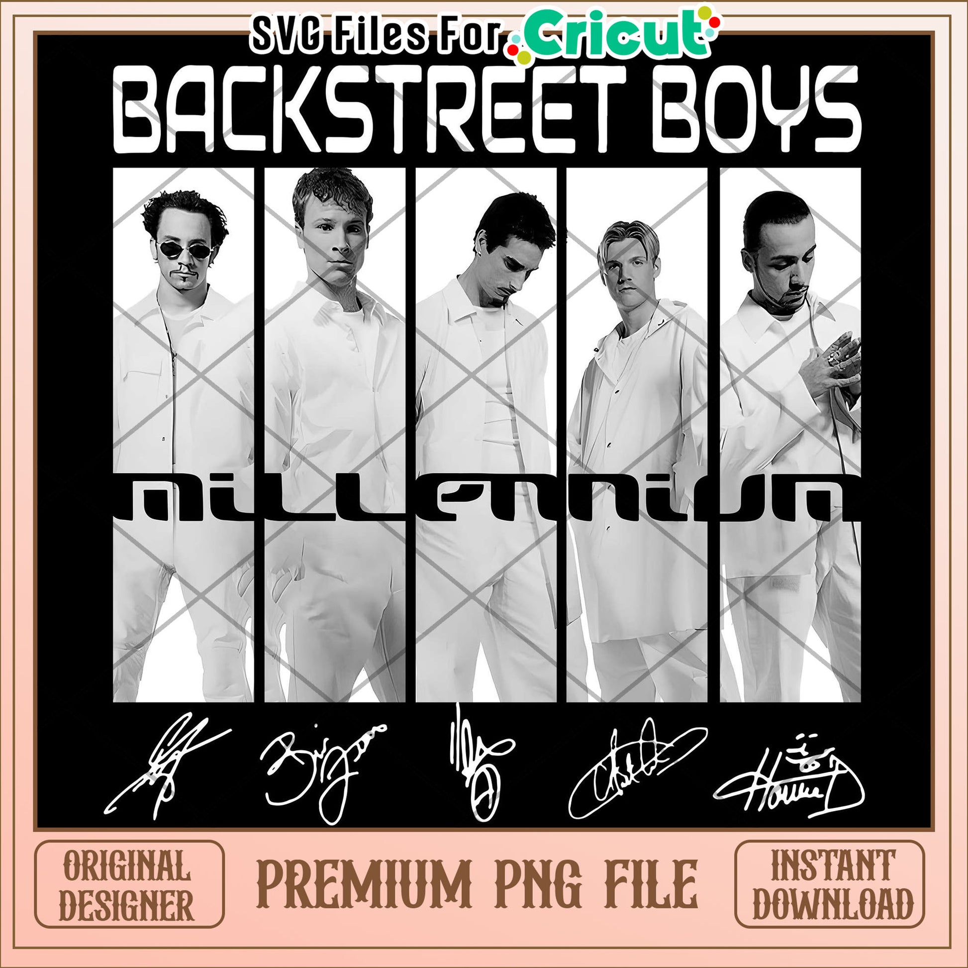 Backstreet boys design png, 90s boyband png, retro pop group png
