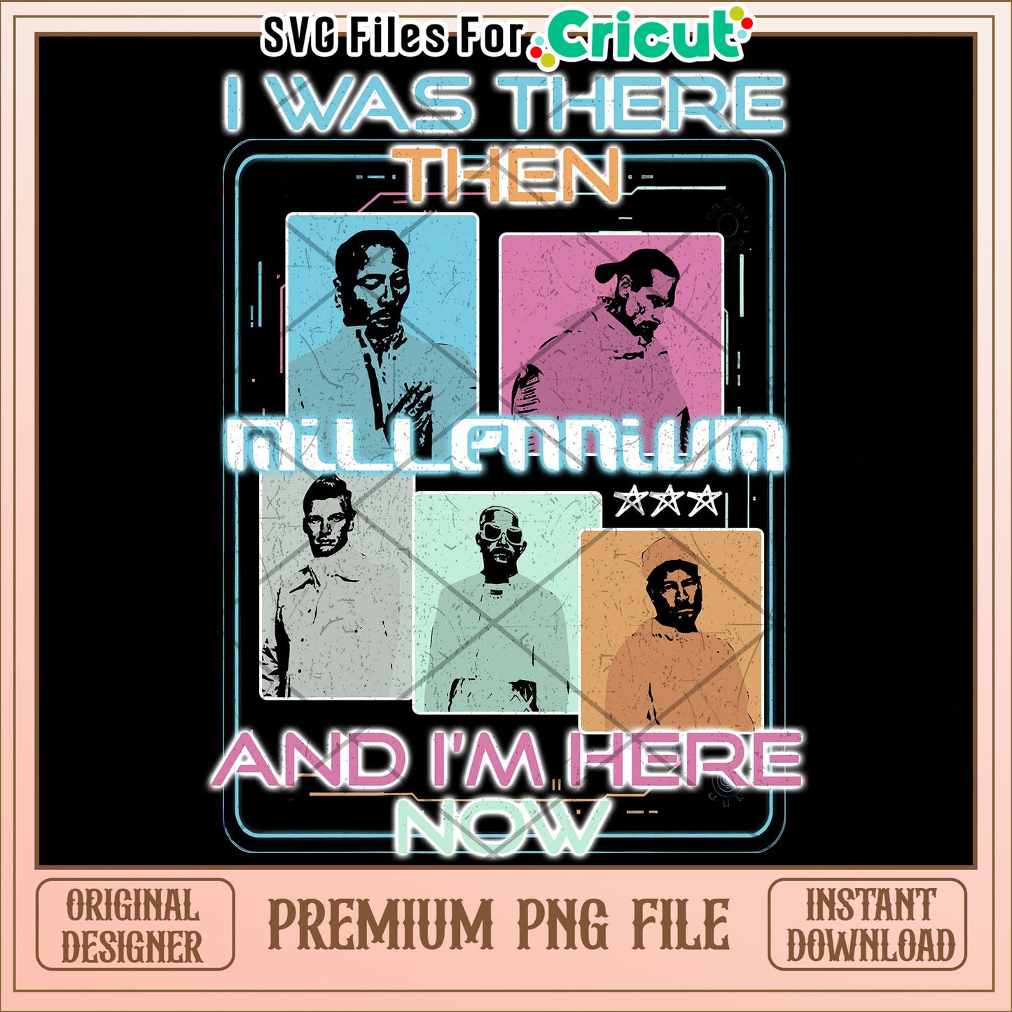 Backstreet boys front png, 90s pop band png, classic concert design png