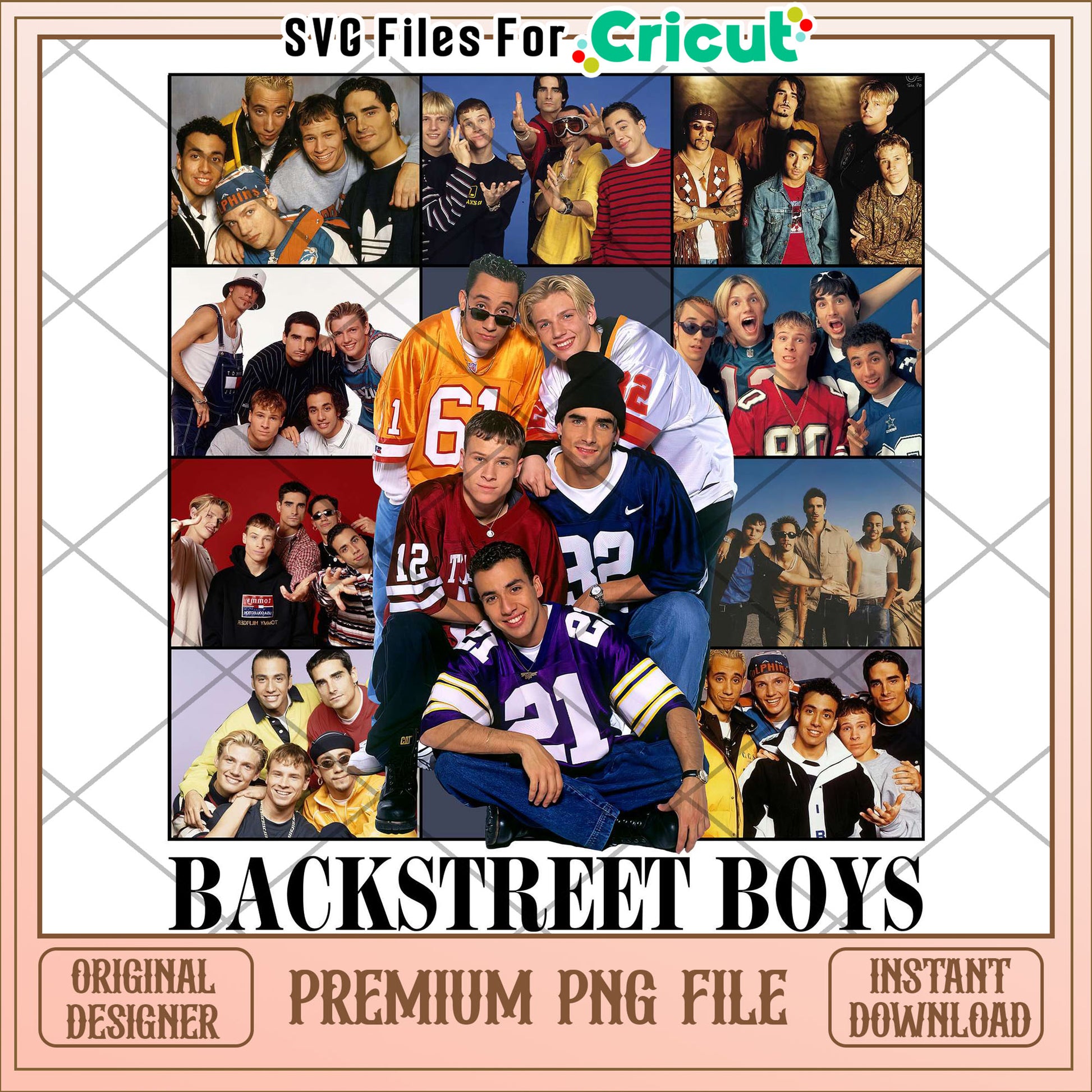 Backstreet boys logo design png, 90s boyband png, retro pop group png
