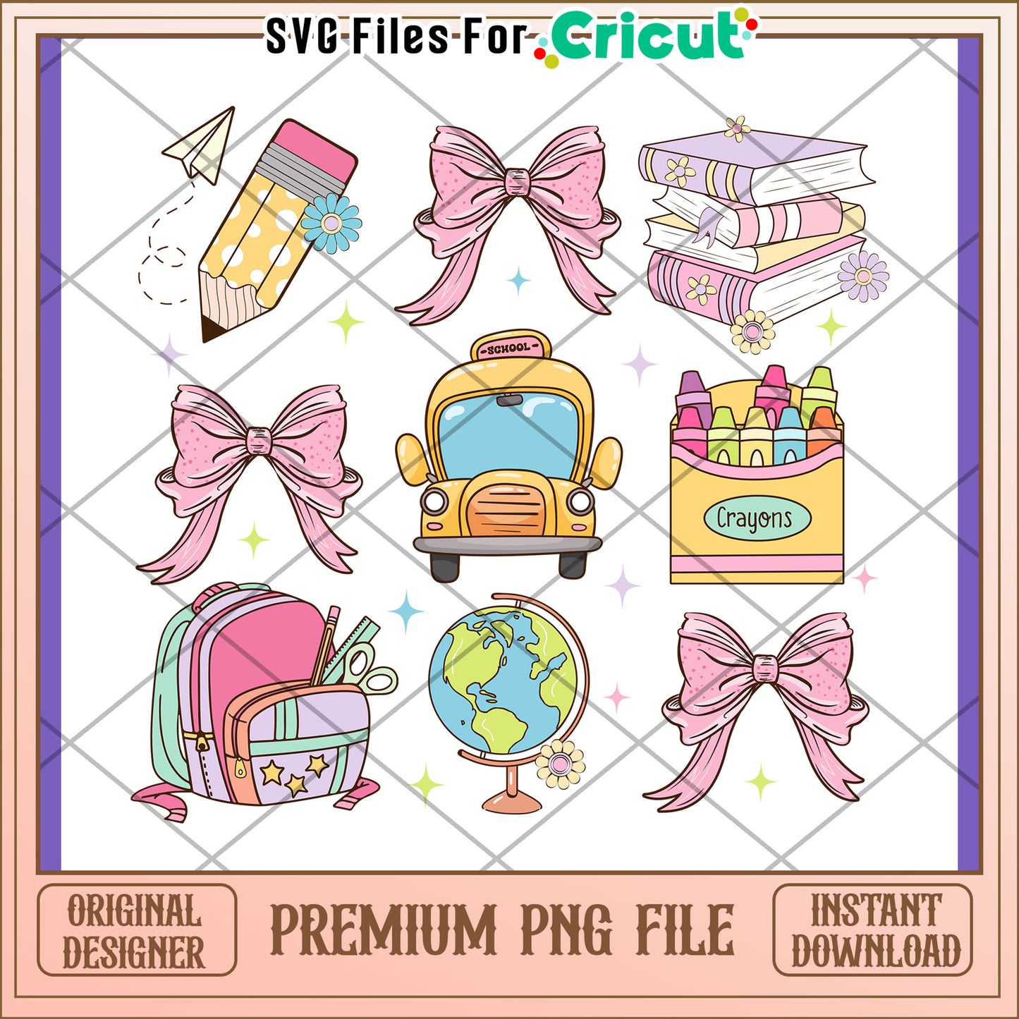 Back to School PNG Clipart Set