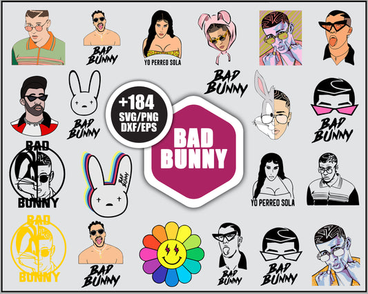 Bad bunny design SVG Bundle