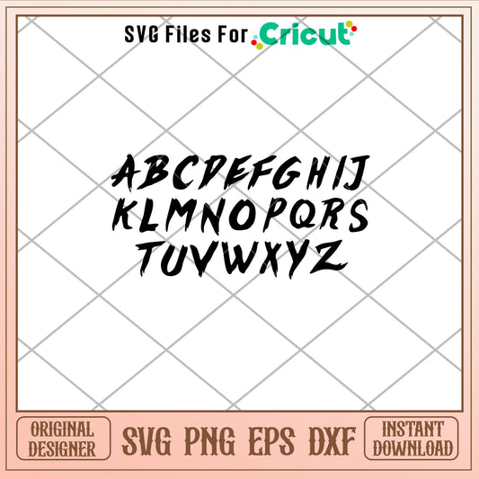 Bad Bunny Alphabet, Bad Bunny Alphabet Svg