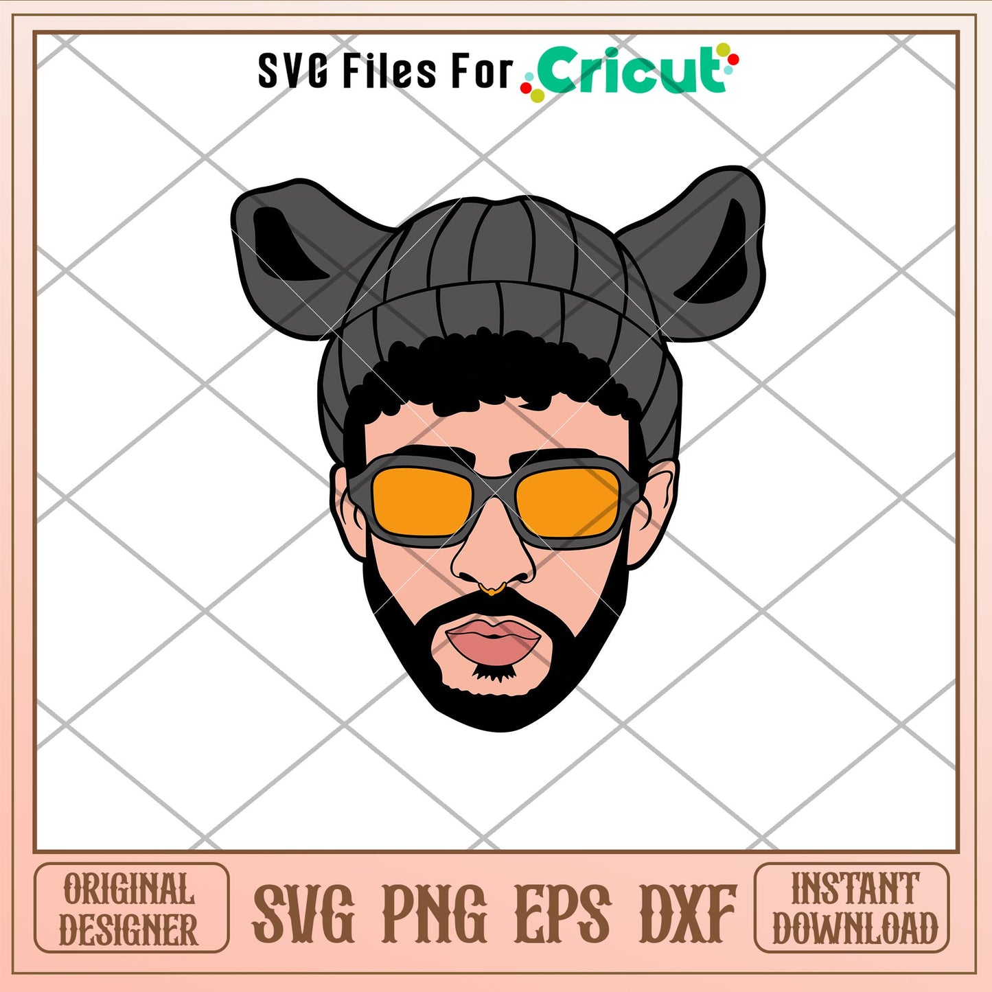 Bad Bunny Beanie, Bad Bunny Beanie Svg