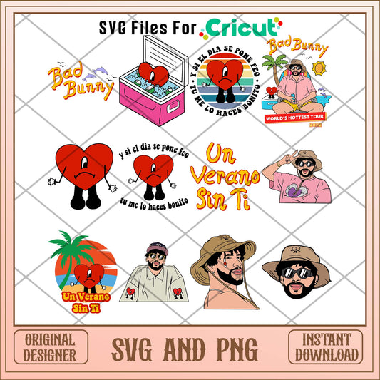 Bad Bunny spirit svg bundle, Bad Bunny svg bundle - Svgfileforcricut 