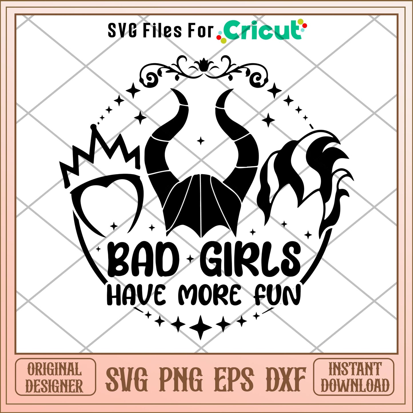 Bad Girls Have More Fun svg, Disney characters svg, Digital Download