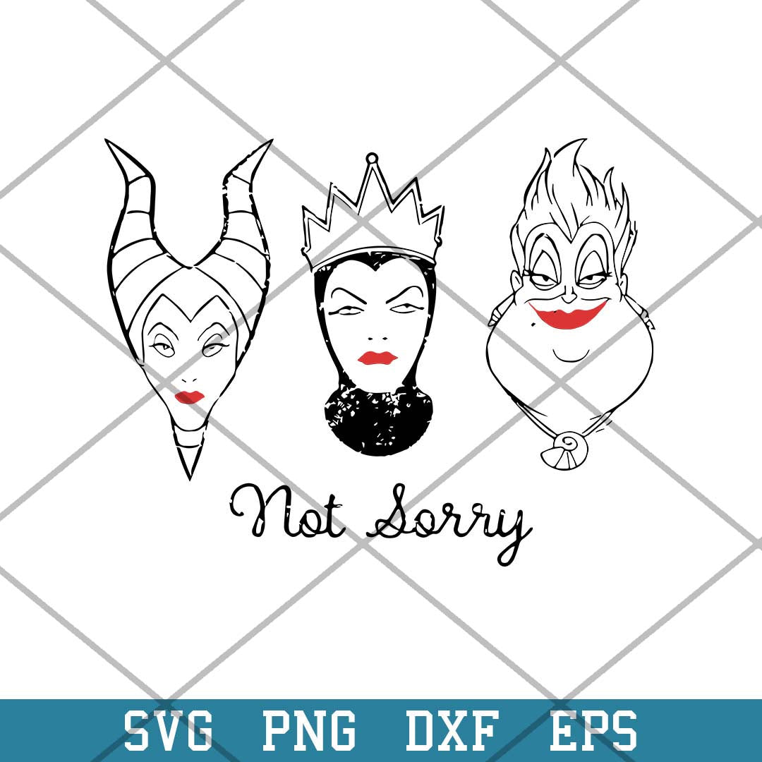 Bad Witch Not Sorry Svg, Bad Girl Svg-Svgfilesforcricut