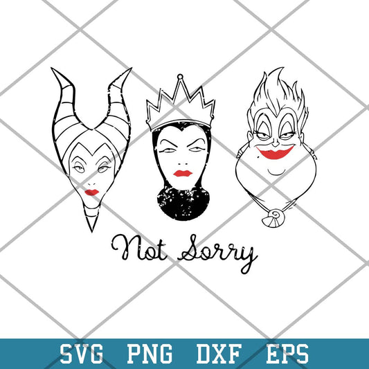 Bad Witch Not Sorry Svg, Bad Girl Svg-Svgfilesforcricut