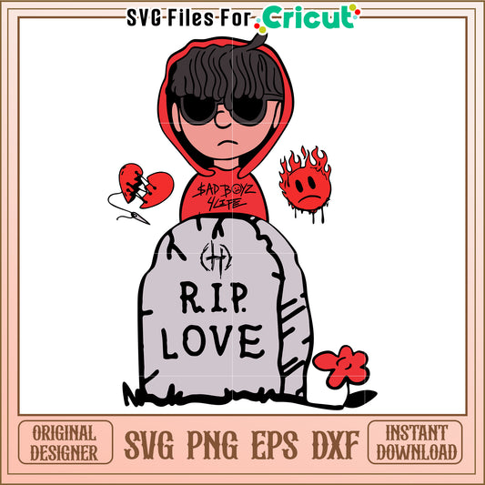 Bad boy rip love svg, street style quote svg, hip hop attitude design svg