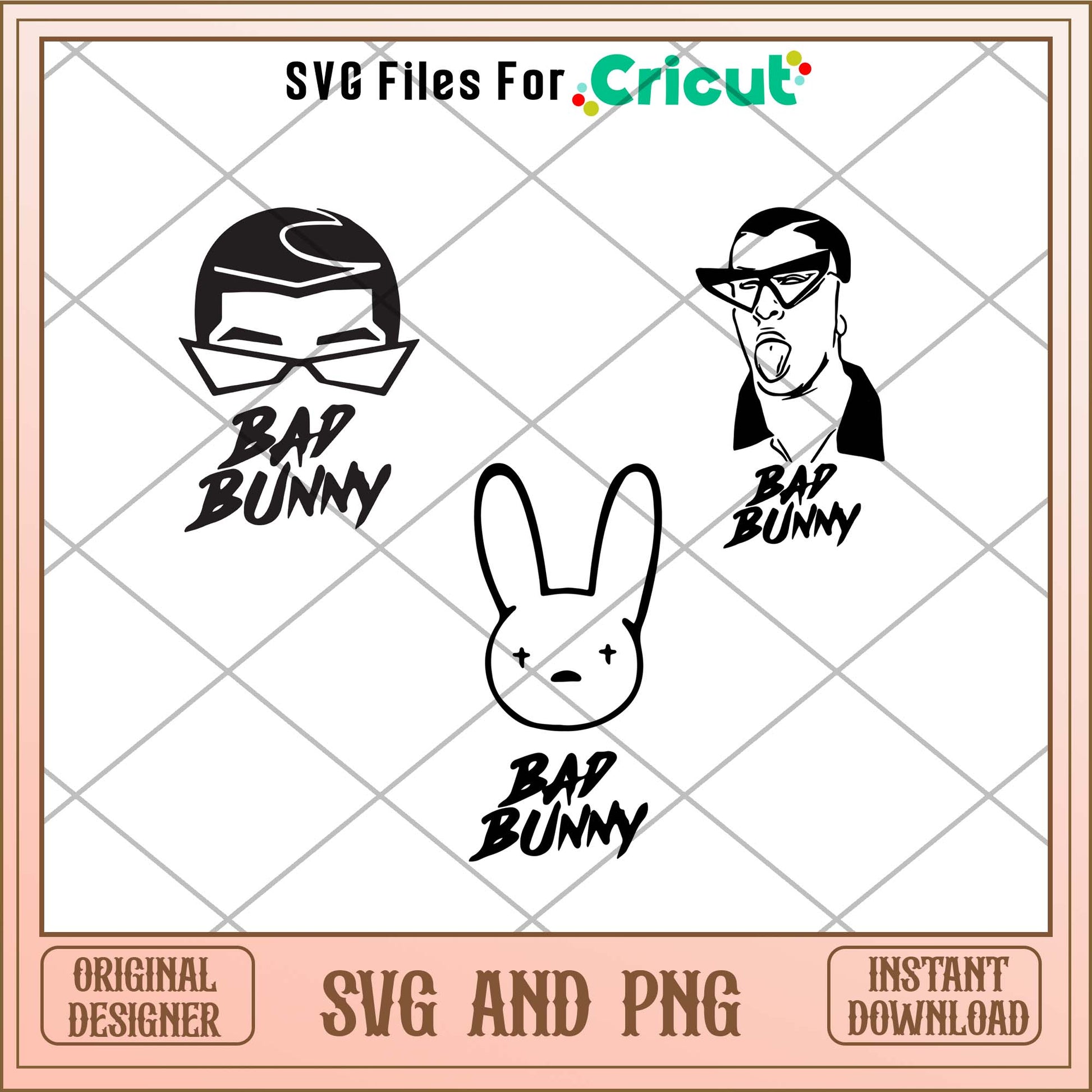 Bad Bunny bunny svg bundle, Singer svg bundle - Svgfileforcricut 