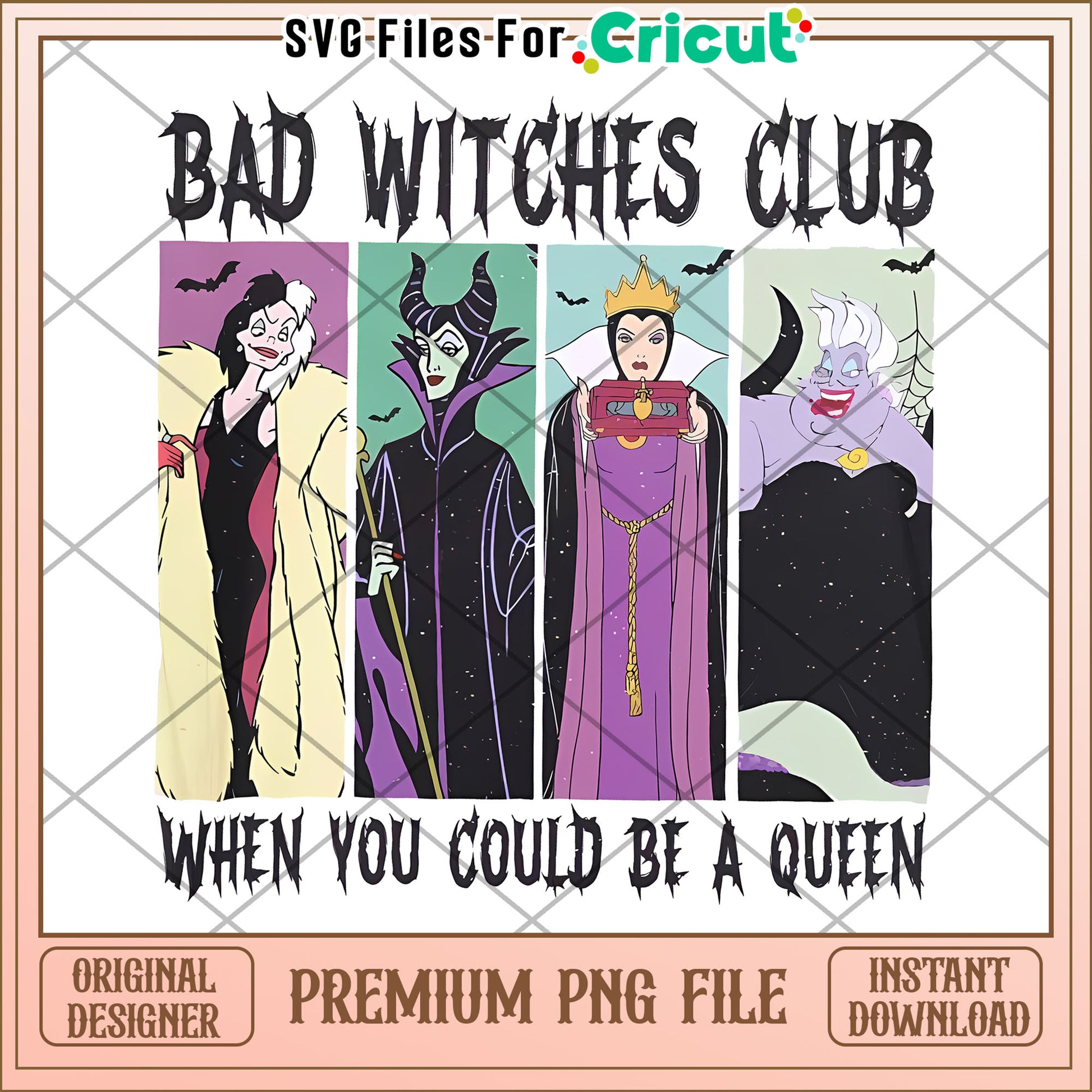 Bad witches club png, spooky png, halloween countdown​​ png