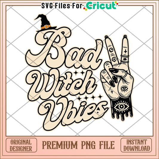 Bad witch vibes png, halloween decorations png, halloween cartoon png
