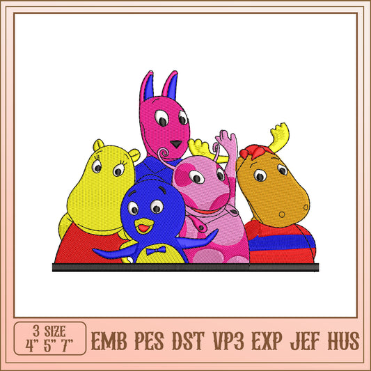 Baggy Bear Embroidery Design 3 Sizes