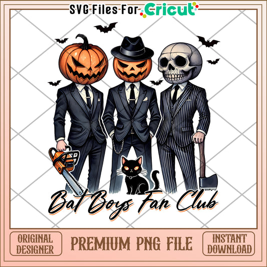 Bal boys fan club png, spooky fall png, halloween candy png