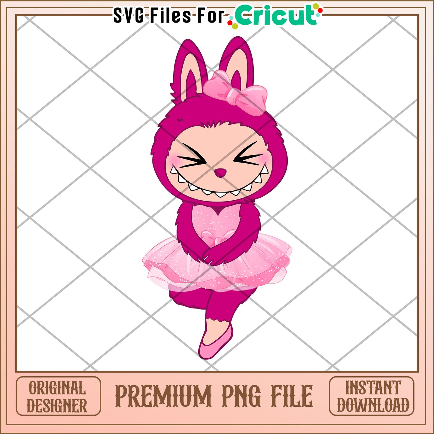 Balerina labubu png, labubu png, have a seat labubu​ png