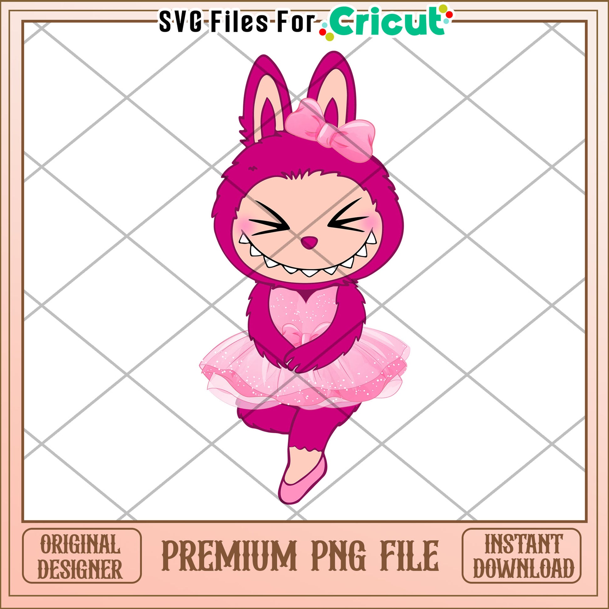 Balerina labubu png, labubu png, have a seat labubu​ png