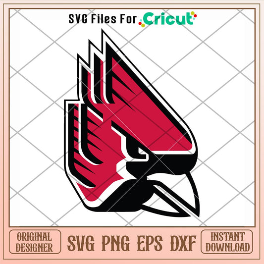 Ball State Cardinals Logo Svg, Ball State Cardinals Svg, NCAA Svg