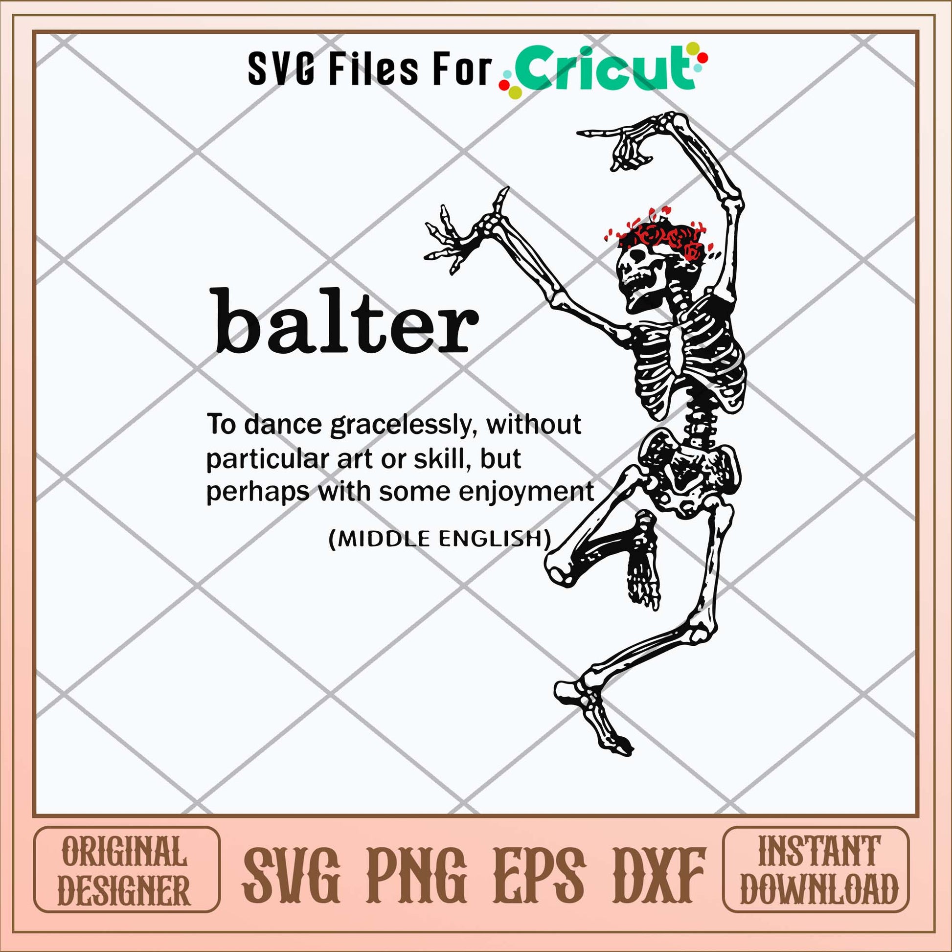 Balter Definition To Dance Gracelessly Without Art Or Skill Svg-Svgfilesforcricut