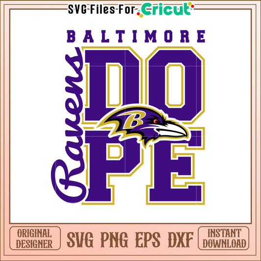 Baltimore Ravens Dope SVG Design for Fans