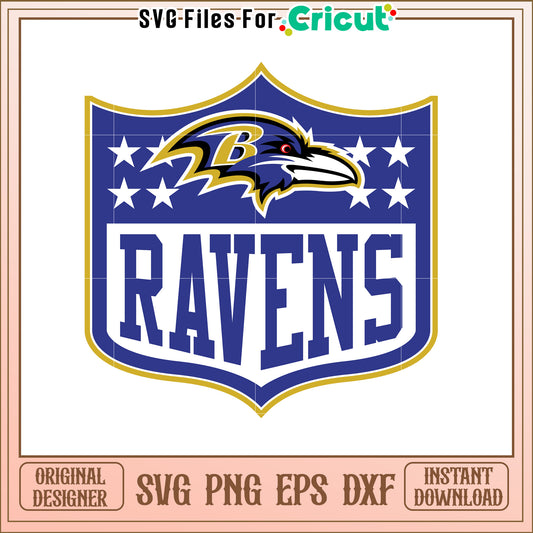 Baltimore Ravens SVG Design Team Logo Vector Art
