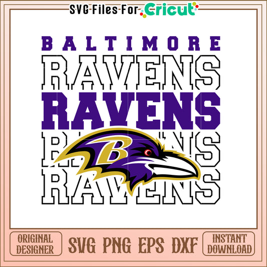 Baltimore Ravens SVG Logo Design