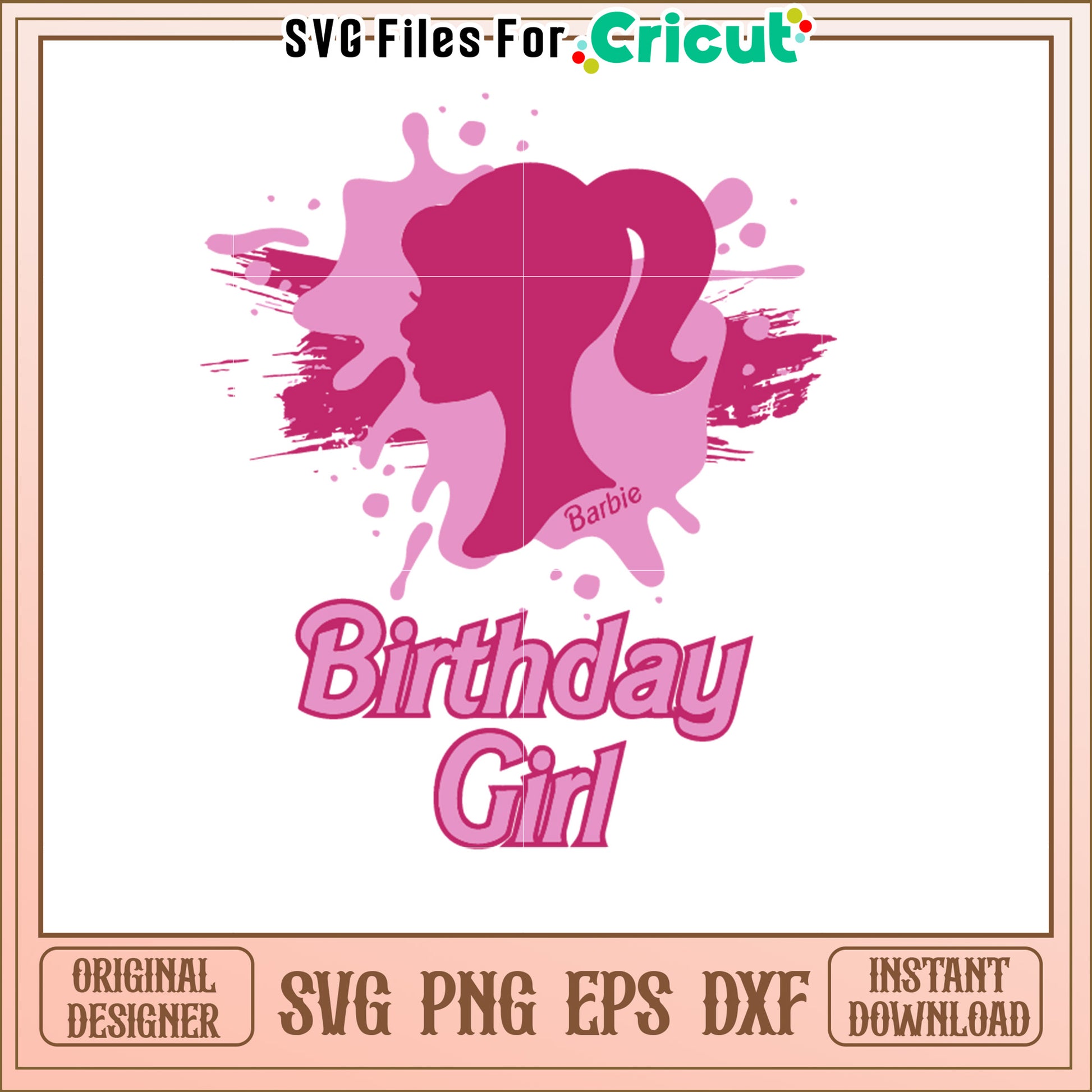 Barbie Birthday Girl SVG