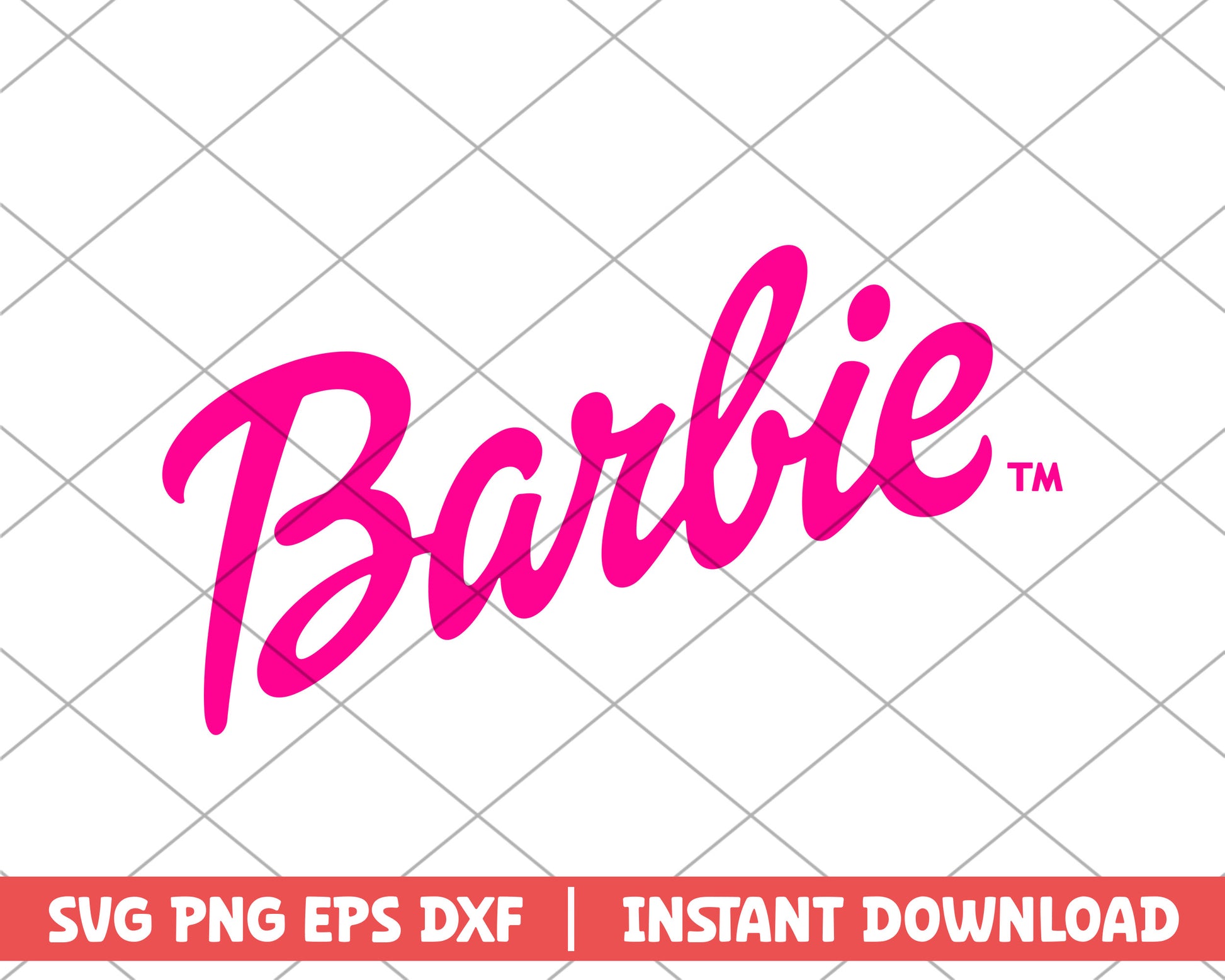 Barbie logo pink barbie svg 