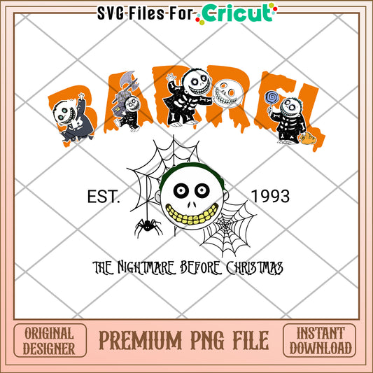 Barrel halloween png, halloween decorations png, spooky fall png