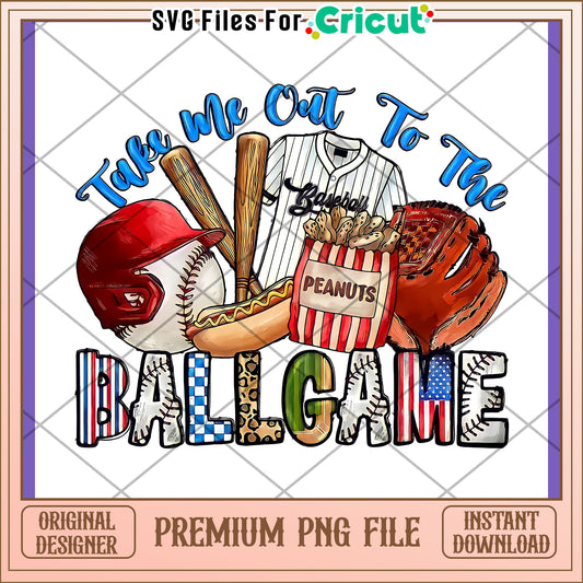 Baseball Ballgame PNG Design