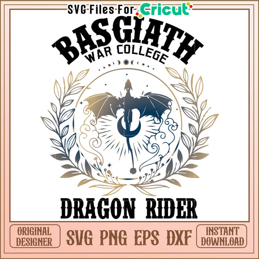 Basgiath dragon rider svg, fourth wing svg, romantasy dragon svg (2)