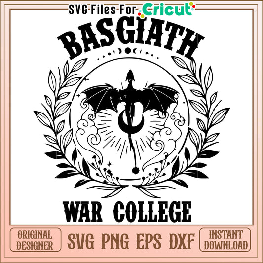 Basgiath war svg, fourth wing svg, romantasy dragon svg