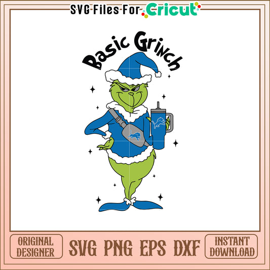 Basic Grinch SVG Design for Festive Fun Lovers
