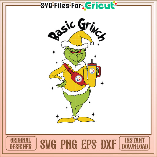 Basic Grinch SVG Design for Holiday Cheer and Fun