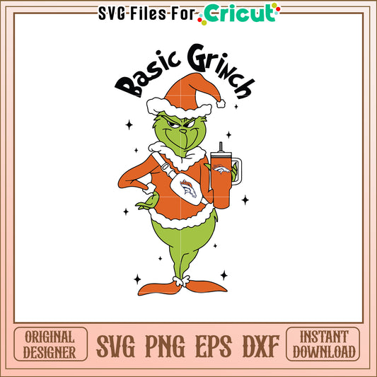 Basic Grinch SVG Design for Holiday Cheerful Fun