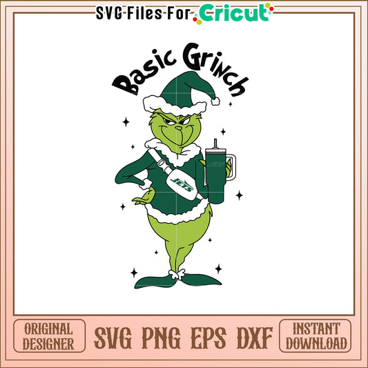Basic Grinch SVG Design for Holiday Fun and Crafts