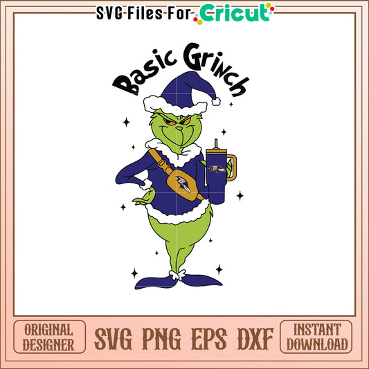 Basic Grinch SVG Design for Holidays and Fun Crafts