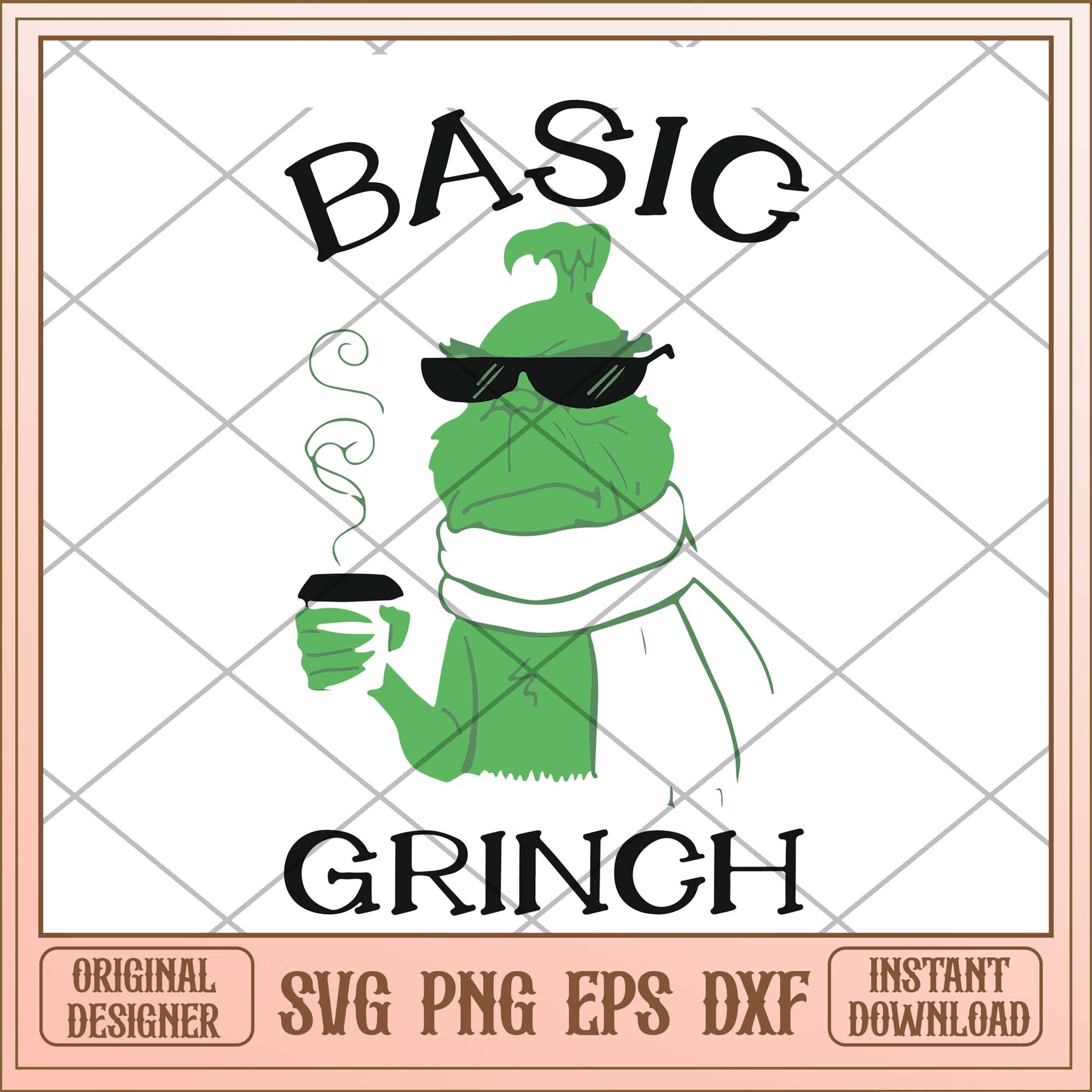 Basic Grinch art svg, Christmas Grinch is drinking svg bundle