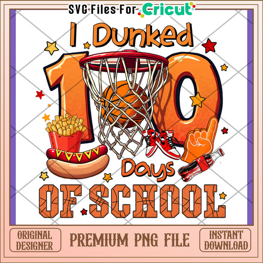 Basketball 100 Days School PNG