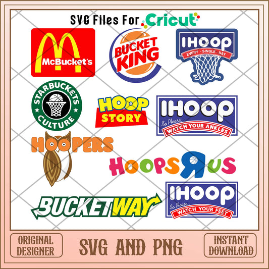 Basketball svg bundle, Sponsor logo svg bundle - Svgfileforcricut