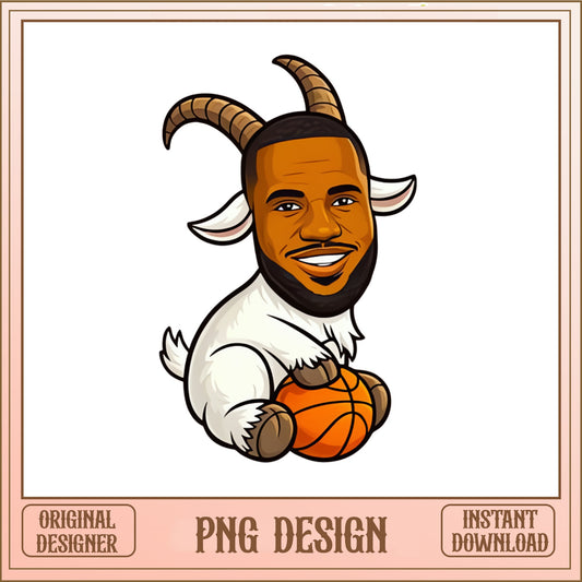 Basketball Goat PNG, LeBron Funny Clipart, Basketball PNG