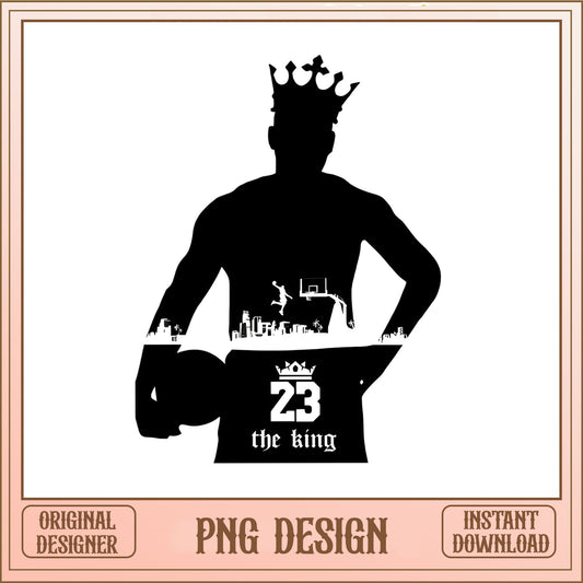 Basketball King Number 23 PNG, The King Crown PNG, Basketball PNG