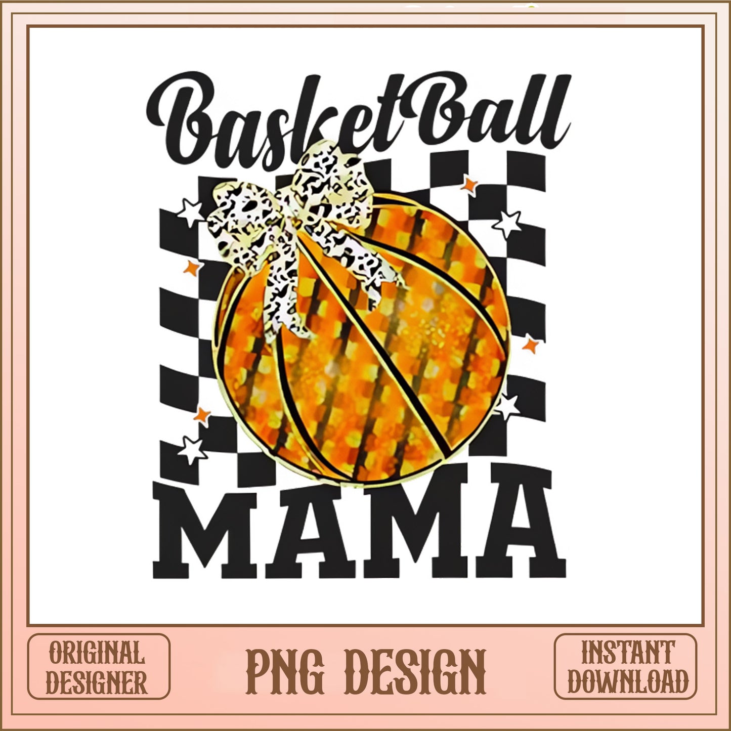 Basketball Mama PNG, Sports Mom Sublimation, Game Day PNG