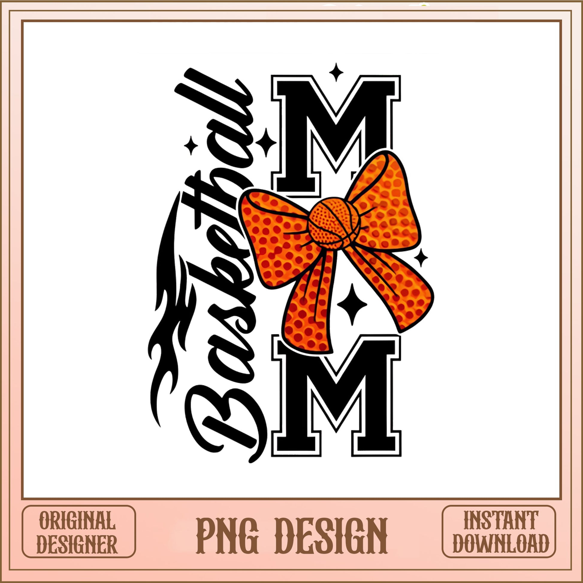 Basketball Mom PNG, Coquette Bow Basketball Shirt, Sport Mom PNG
