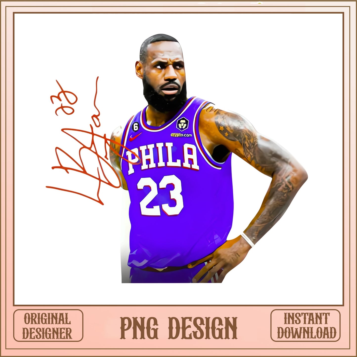 Basketball Player Number 23 PNG, Phila Jersey PNG, NBA PNG