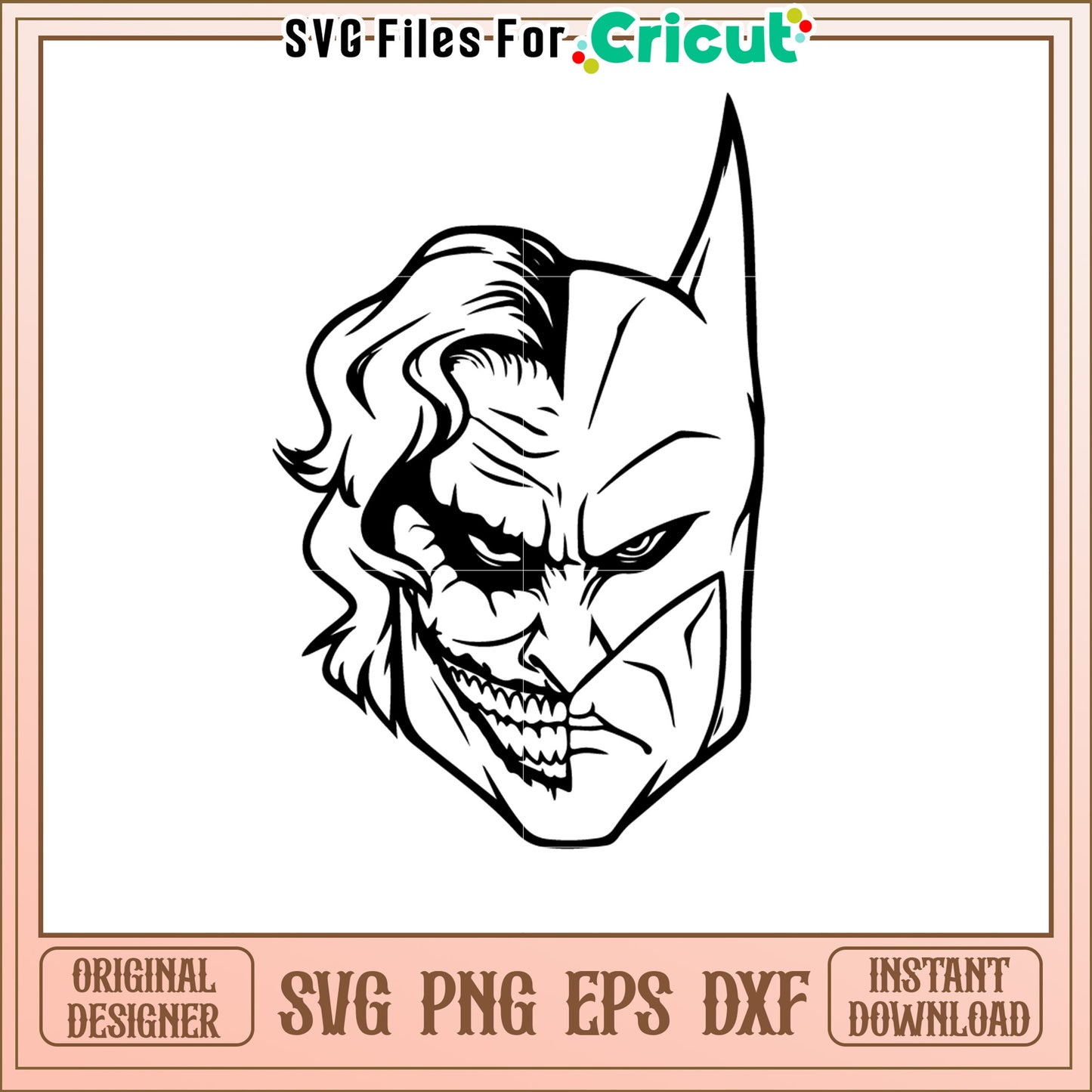 Batman Joker Face SVG