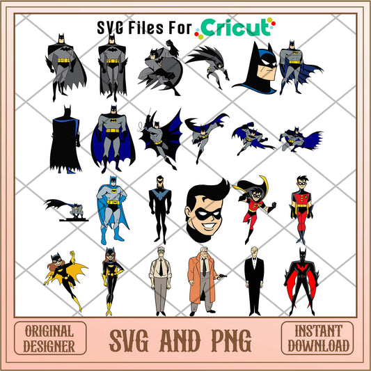 Batman svg bundle, DC Heroes characters svg - Svgfileforcricut