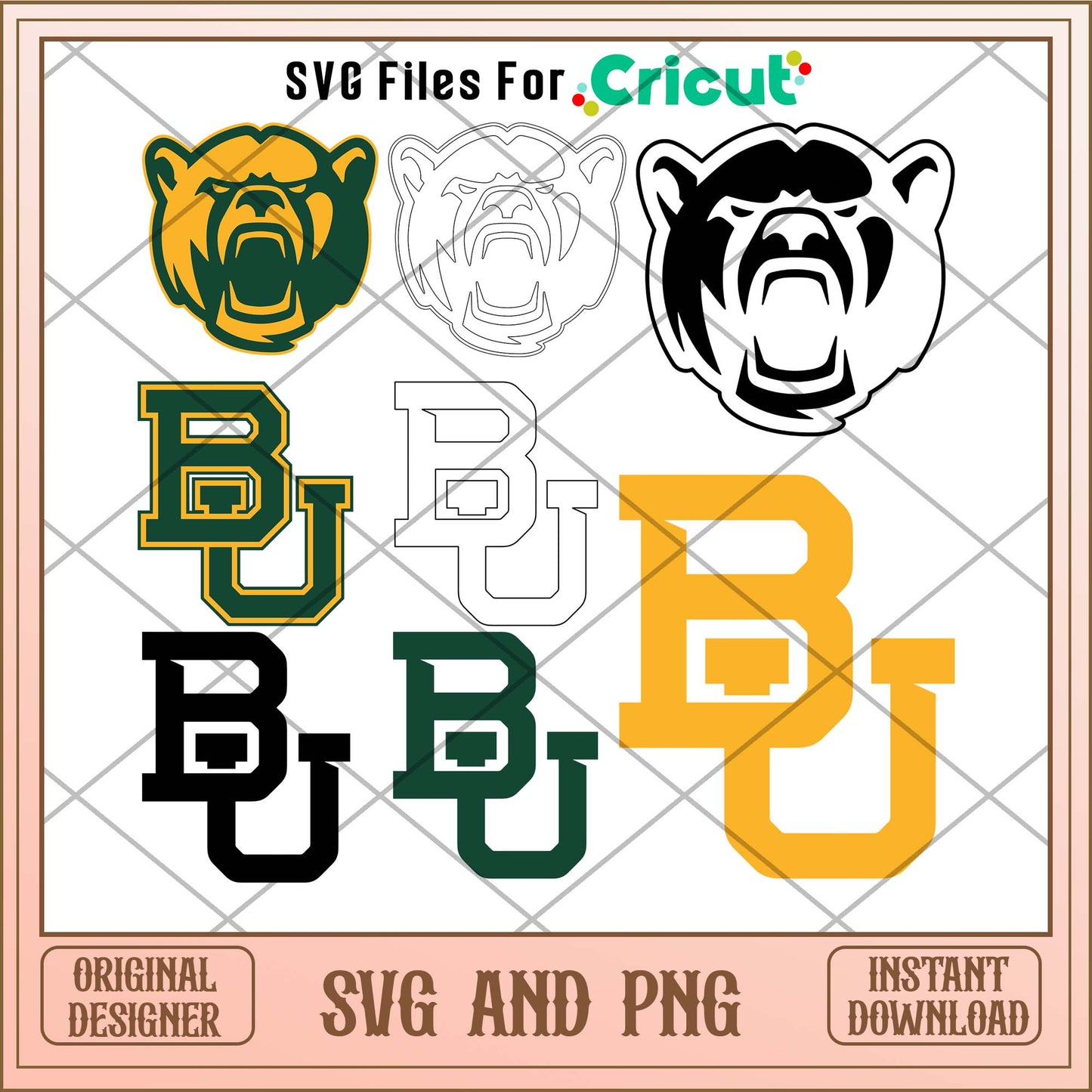 Baylor Bears team sports svg bundle, Sport svg - Svgfileforcricut